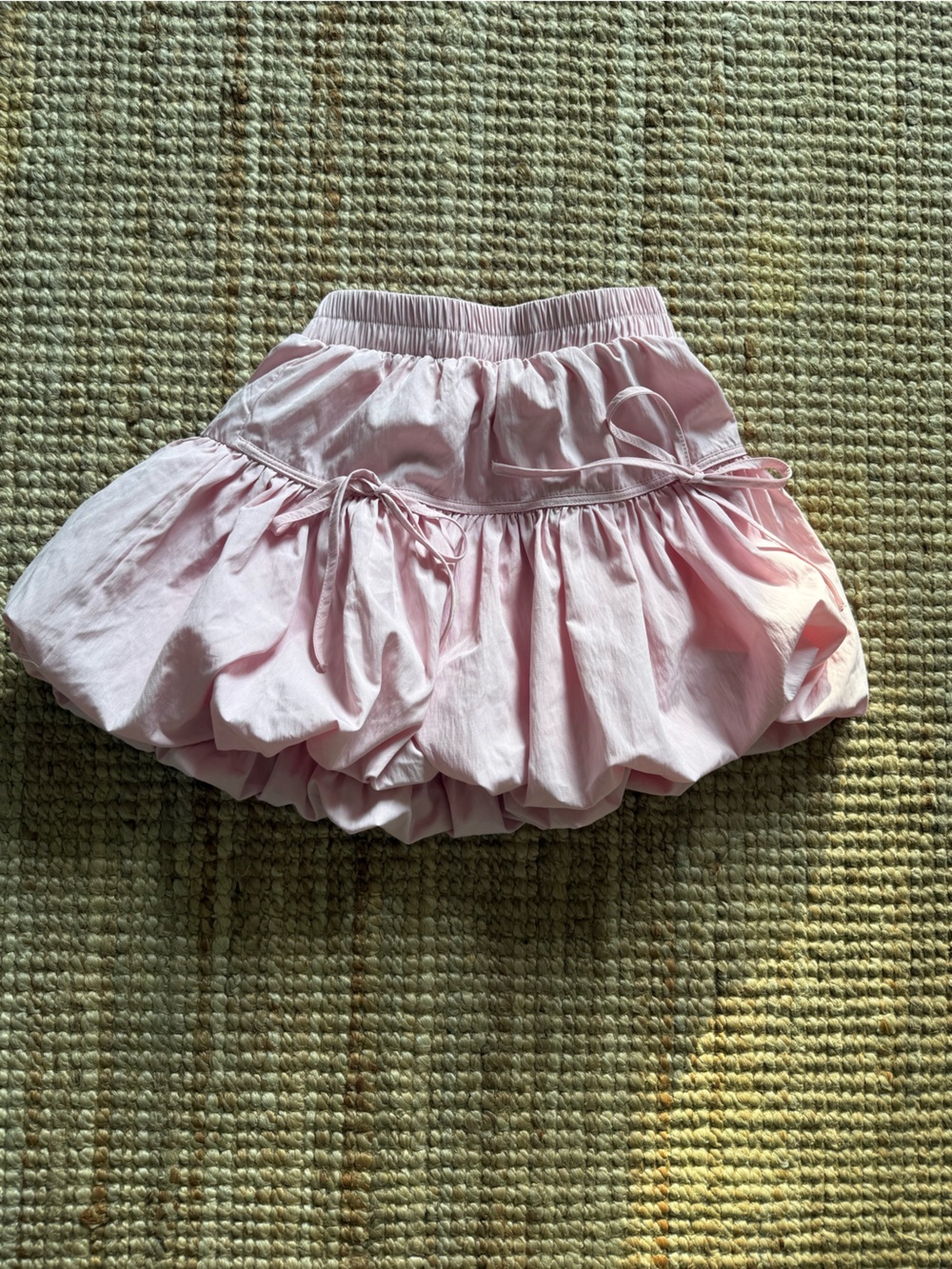 Free People Pink Bubble Hem Skort Size S Coquette Balletcore